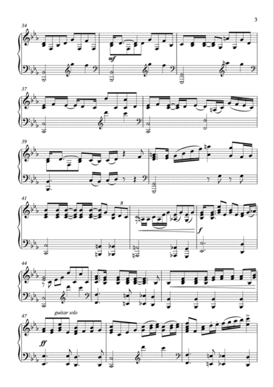 Bohemian Rhapsody Piano Solo scores gallery preview page 3