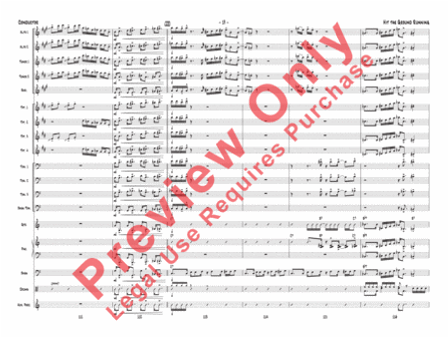 Hit the Ground Running Jazz Ensemble scores gallery preview page 22