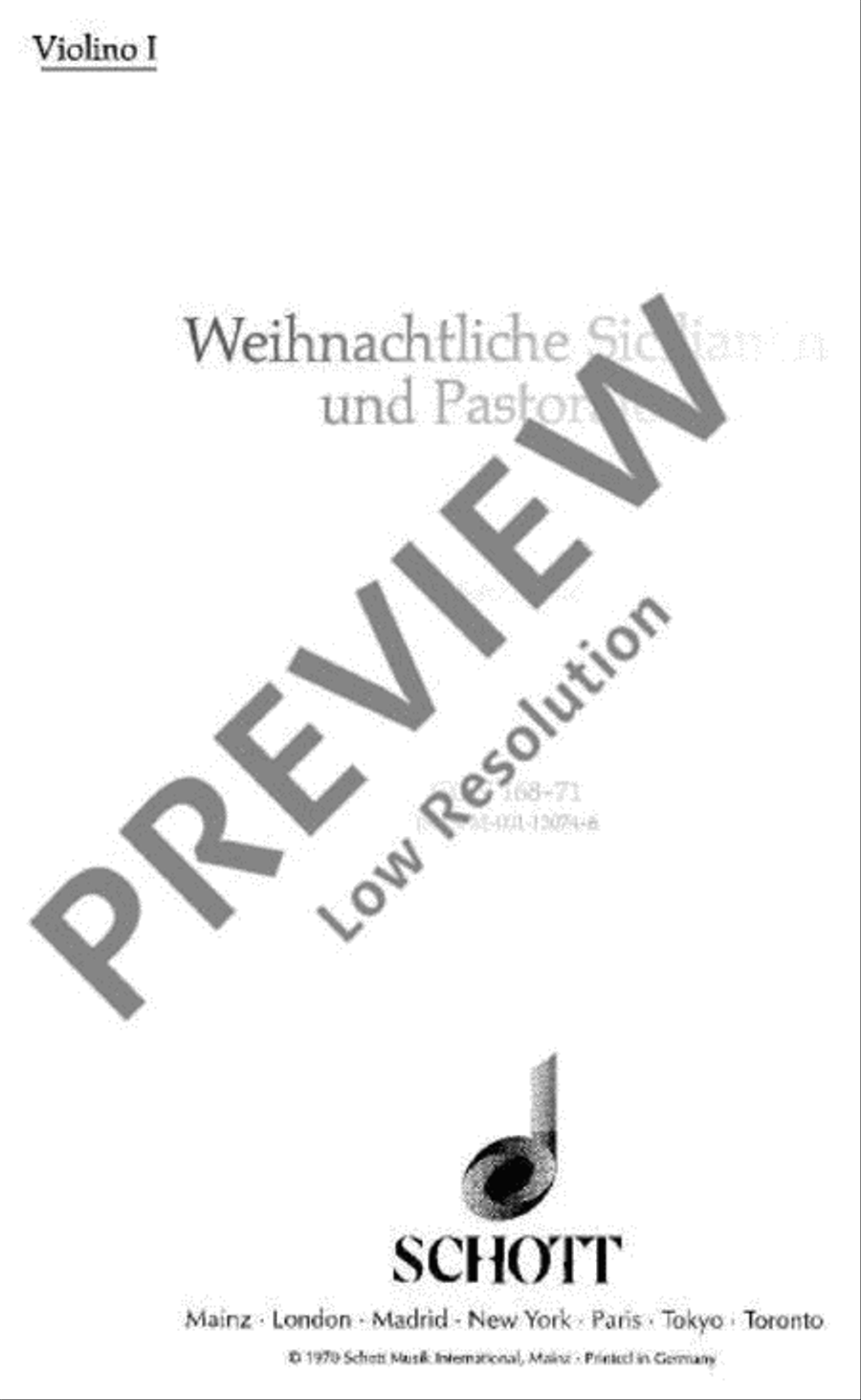 Weihnachtliche Sicilianen und Pastoralen Violin scores gallery preview page 2