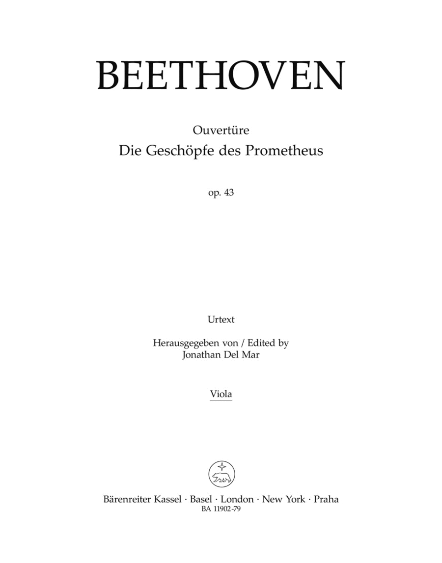 Overture "Die Geschpfe des Prometheus" for Orchestra, op. 43