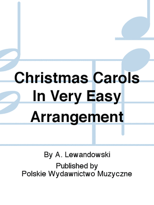 Book cover for Christmas Carols In Very Easy Arrangement