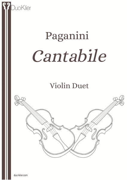 Paganini - Cantabile (Violin Duet)