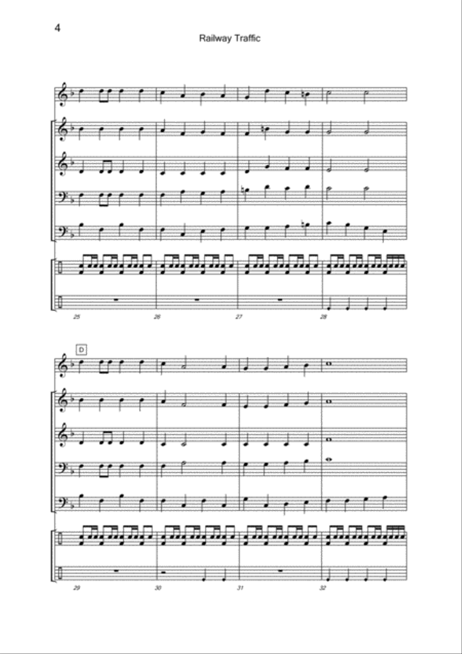 Railway Traffic Railway Traffic Fanfare Band scores gallery preview page 6