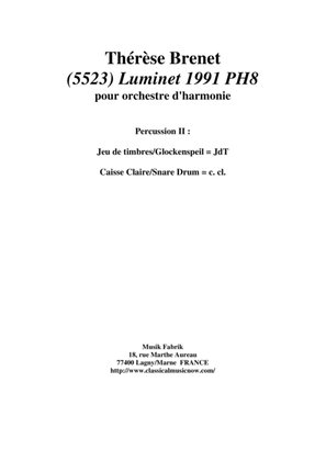 Thérèse Brenet: (5523) Luminet 1991 PH8 for concert band, percussion 2
