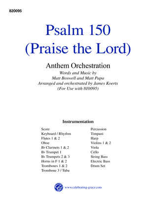 Psalm 150 (Praise the Lord) Orchestration (Digital)