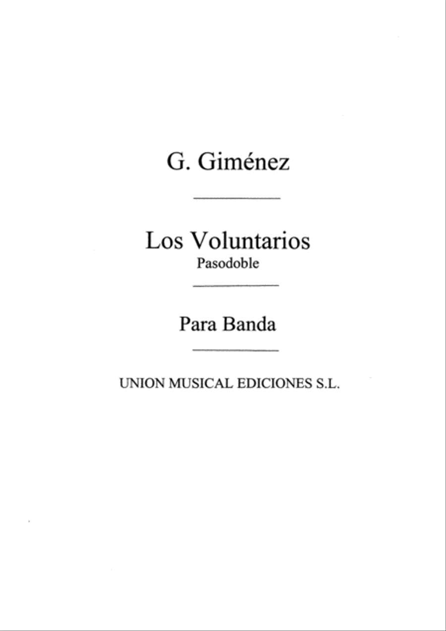 Los Voluntarios Los Voluntarios Concert Band scores gallery preview page 1