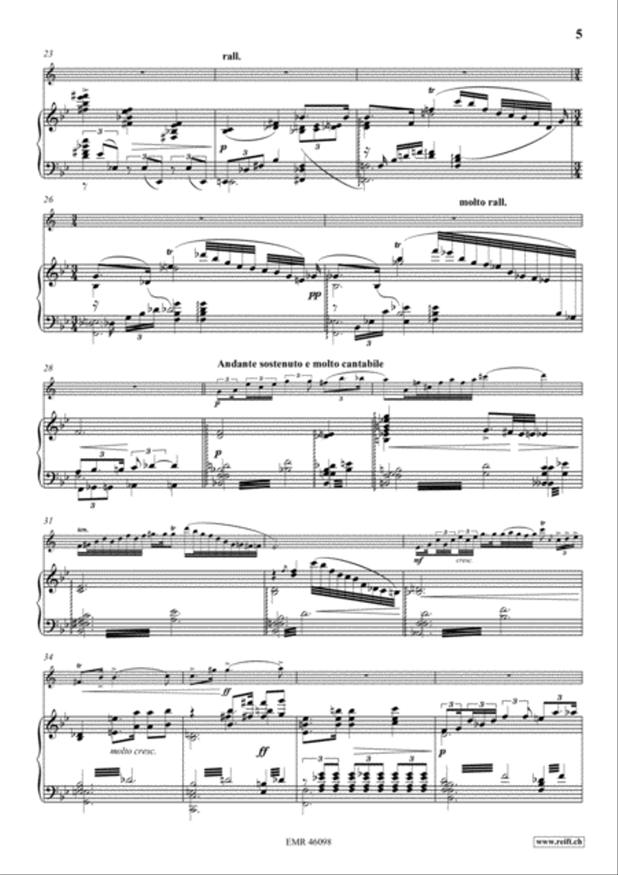 Poeme No. 1 Clarinet Solo scores gallery preview page 6