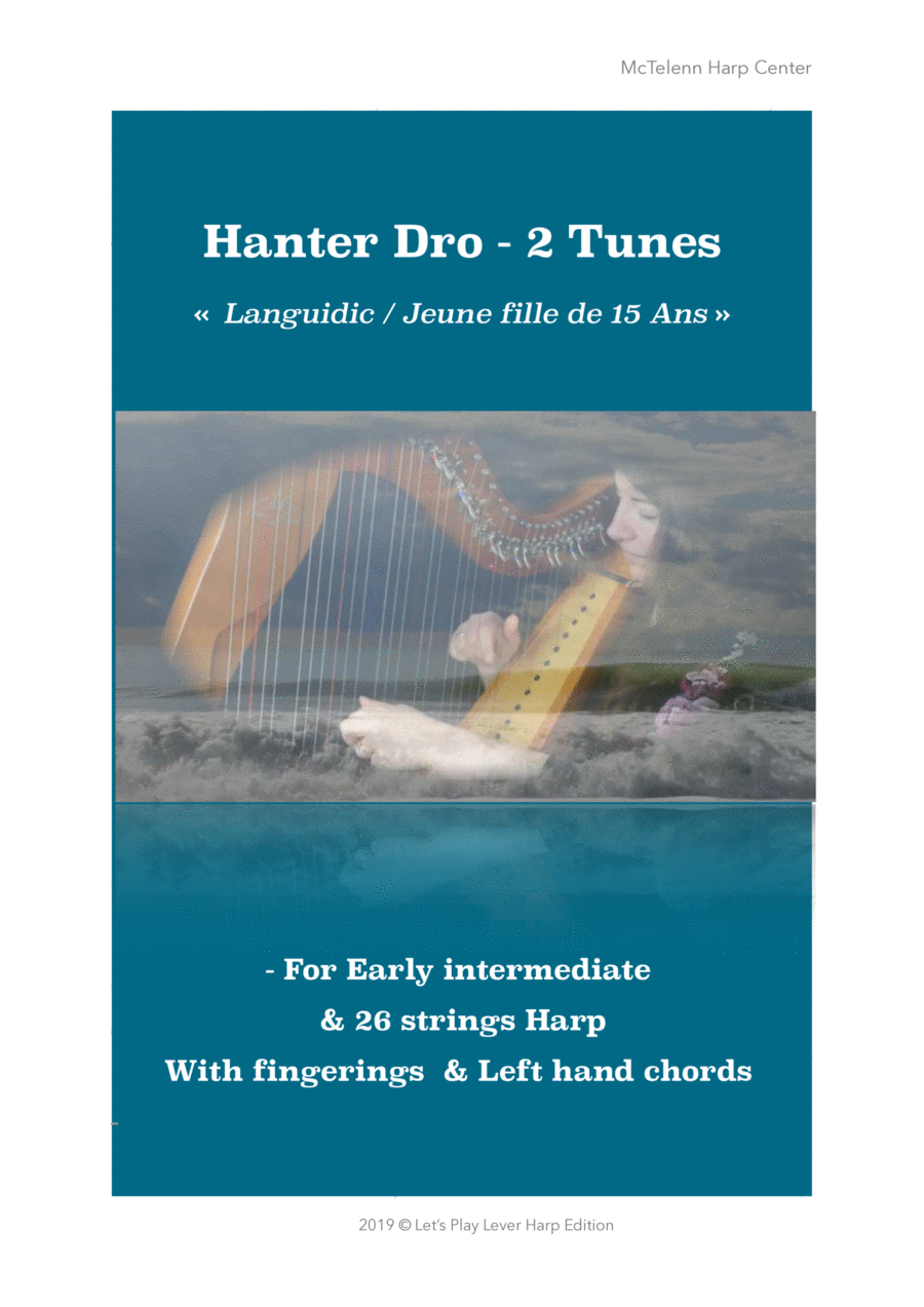 Suite Hanter Dro - 2 breton Tunes - Languidic / Jeune Fille de 15 Ans - intermediate & 27 String Har Harp scores gallery preview page 1
