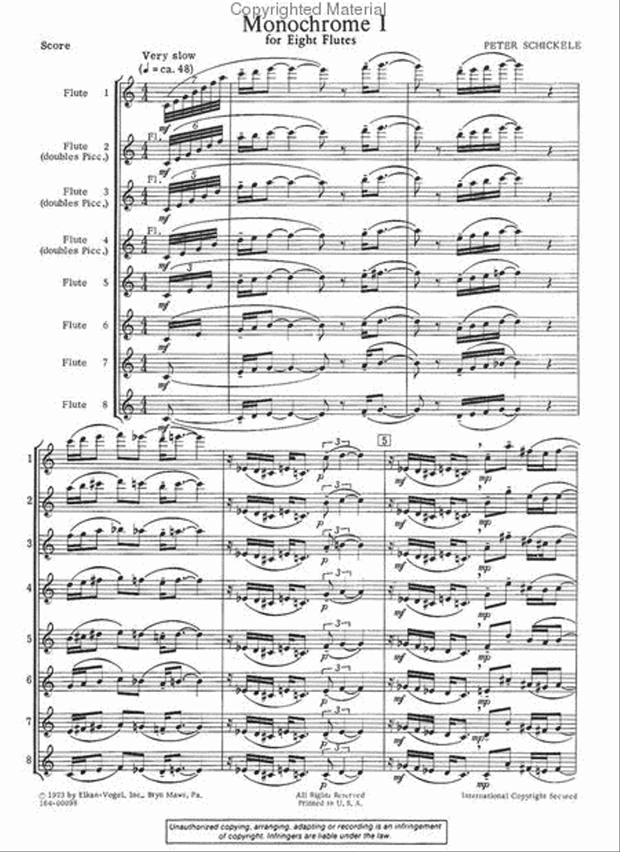 Monochrome I Chamber Music scores gallery preview page 2