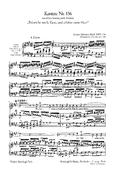 Cantata BWV 136 "Erforsche mich, Gott, und erfahre mein Herz"