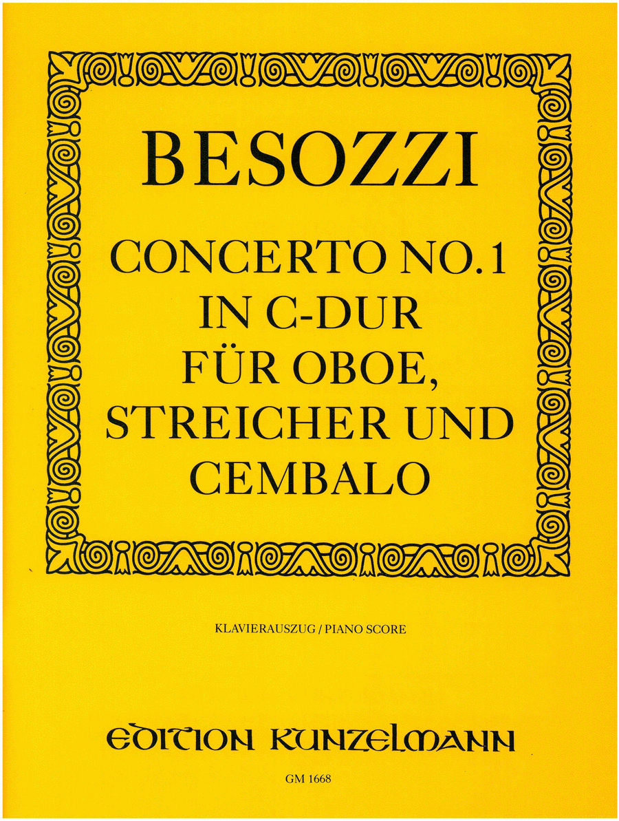 Concerto for oboe no. 1 Piano scores gallery preview page 1