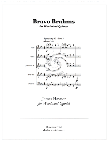 Bravo Brahms for Woodwind Quintet image number null