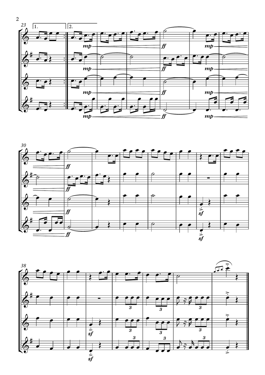 Qasaman Woodwind Quartet scores gallery preview page 2