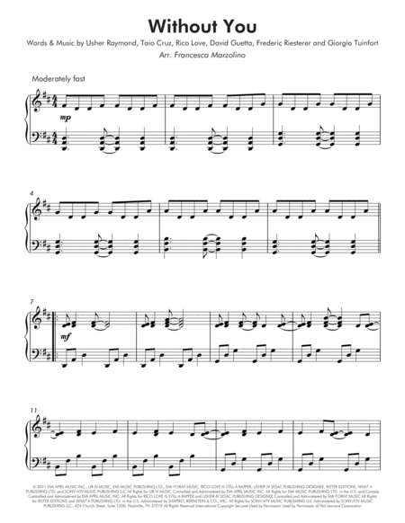 Without You (Intermediate Piano) image number null