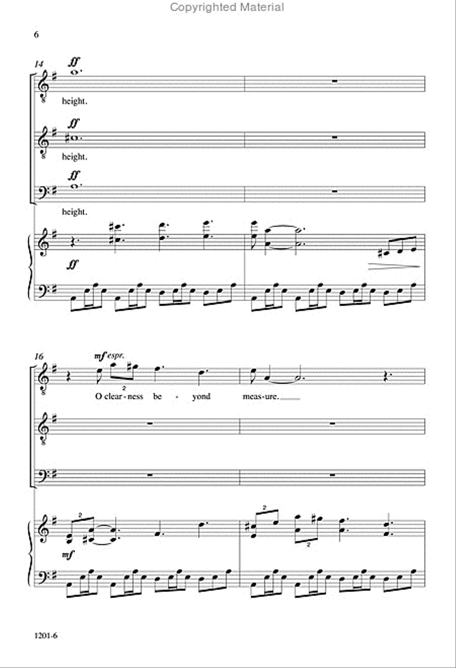O Burning Mountain - TTB/TBB Octavo TTB scores gallery preview page 5