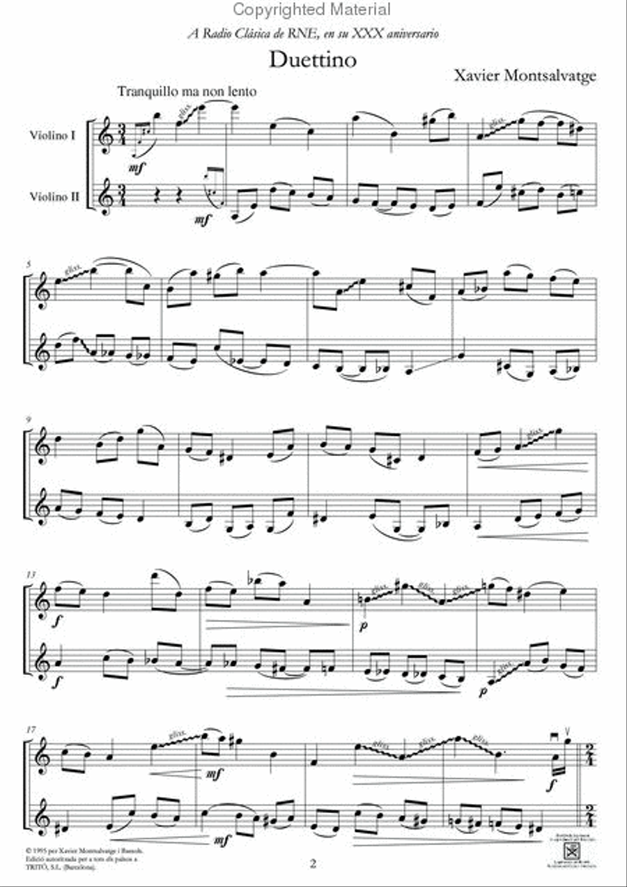 Duettino Score scores gallery preview page 2