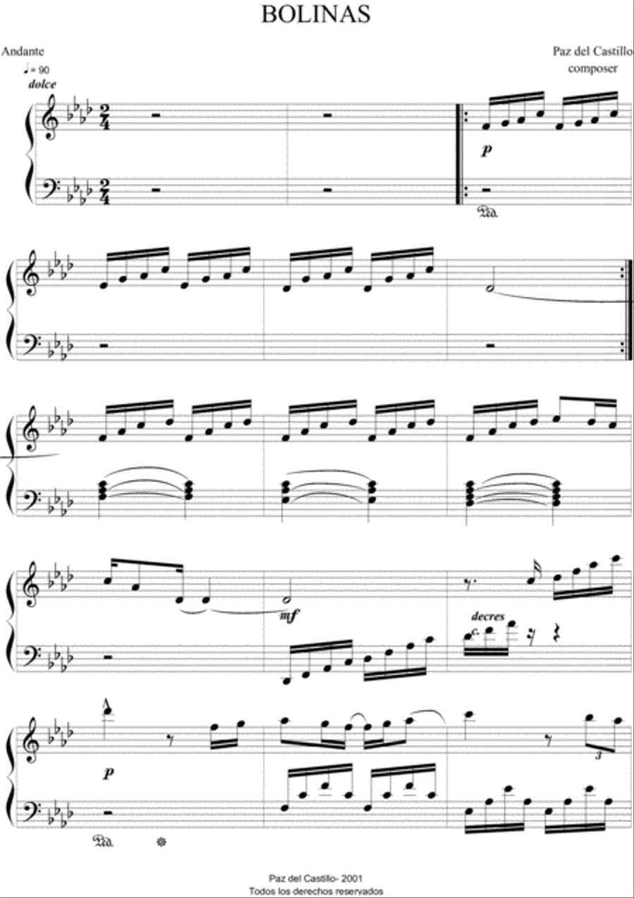 Bolinas (Moods for Piano) Piano Solo scores gallery preview page 1