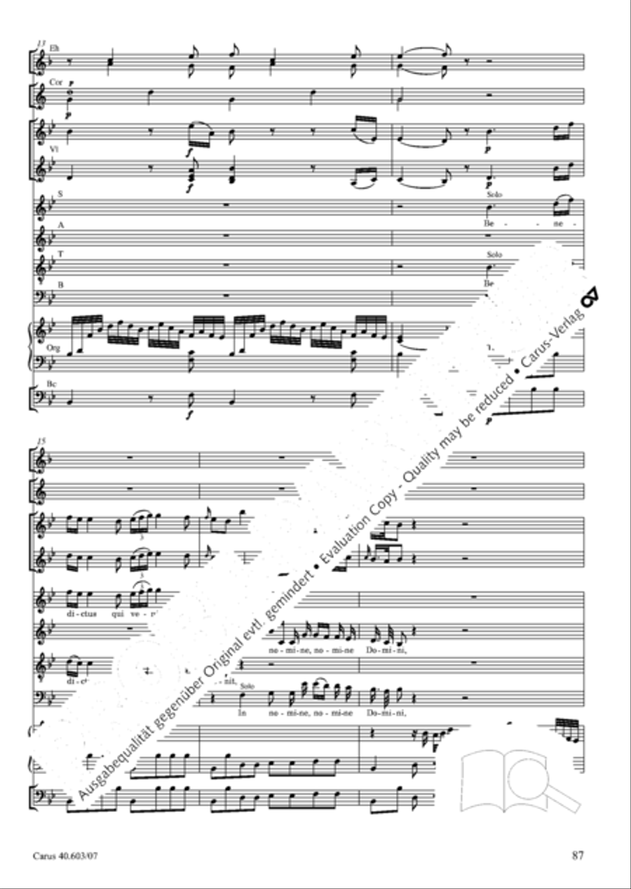Grosse Orgelsolomesse in Es 4-Part scores gallery preview page 100