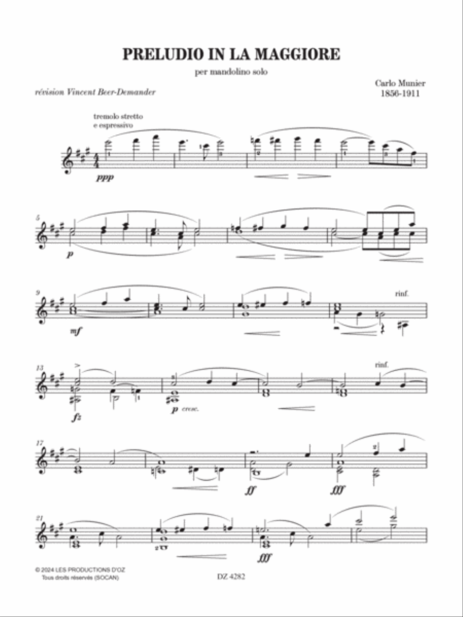 Preludio in La Maggiore Mandolin scores gallery preview page 3