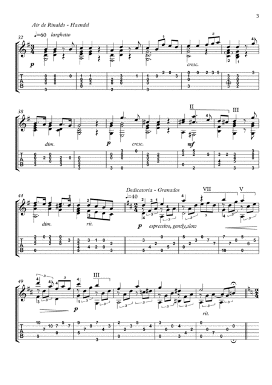Mashup for Classical Guitar Acoustic Guitar scores gallery preview page 3