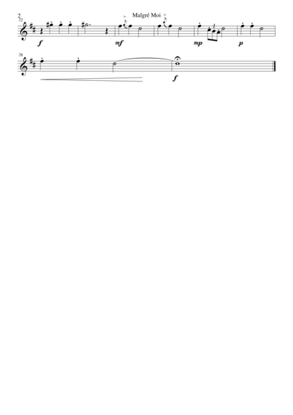 Malgré Moi (Despite myself) for 2 clarinets and piano image number null