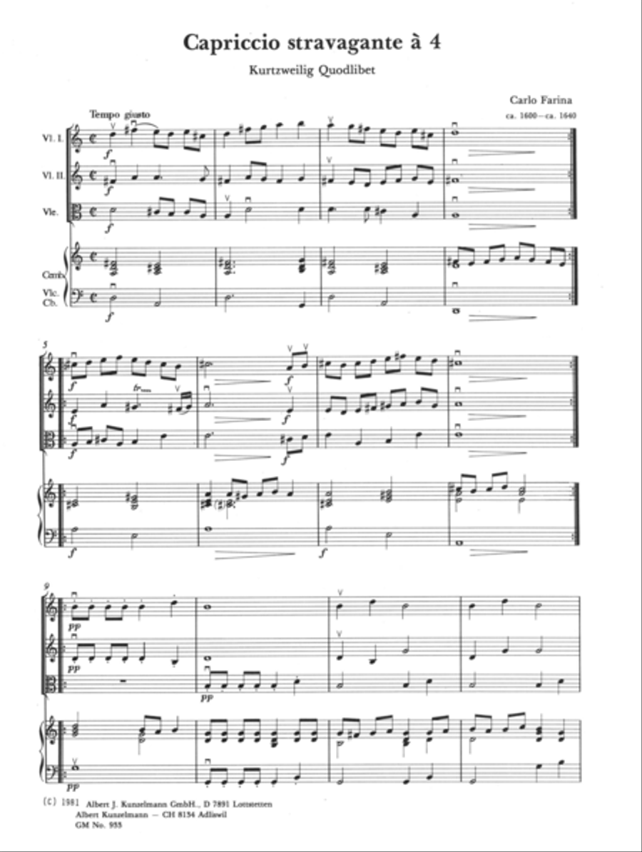 Capriccio stravagante Capriccio stravagante String Orchestra scores gallery preview page 2