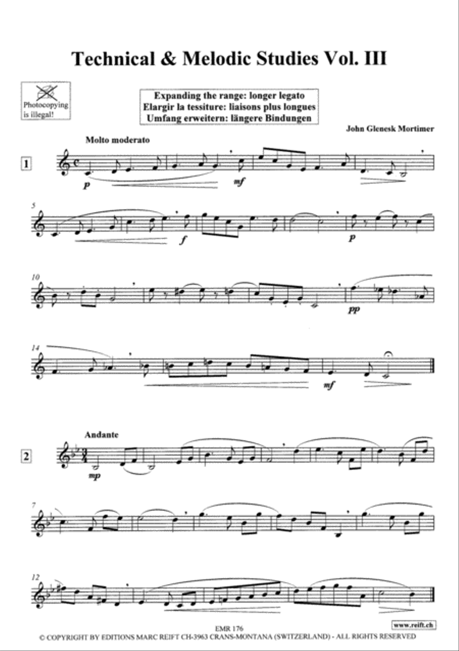 Technical & Melodic Studies Vol. 3 Euphonium scores gallery preview page 3