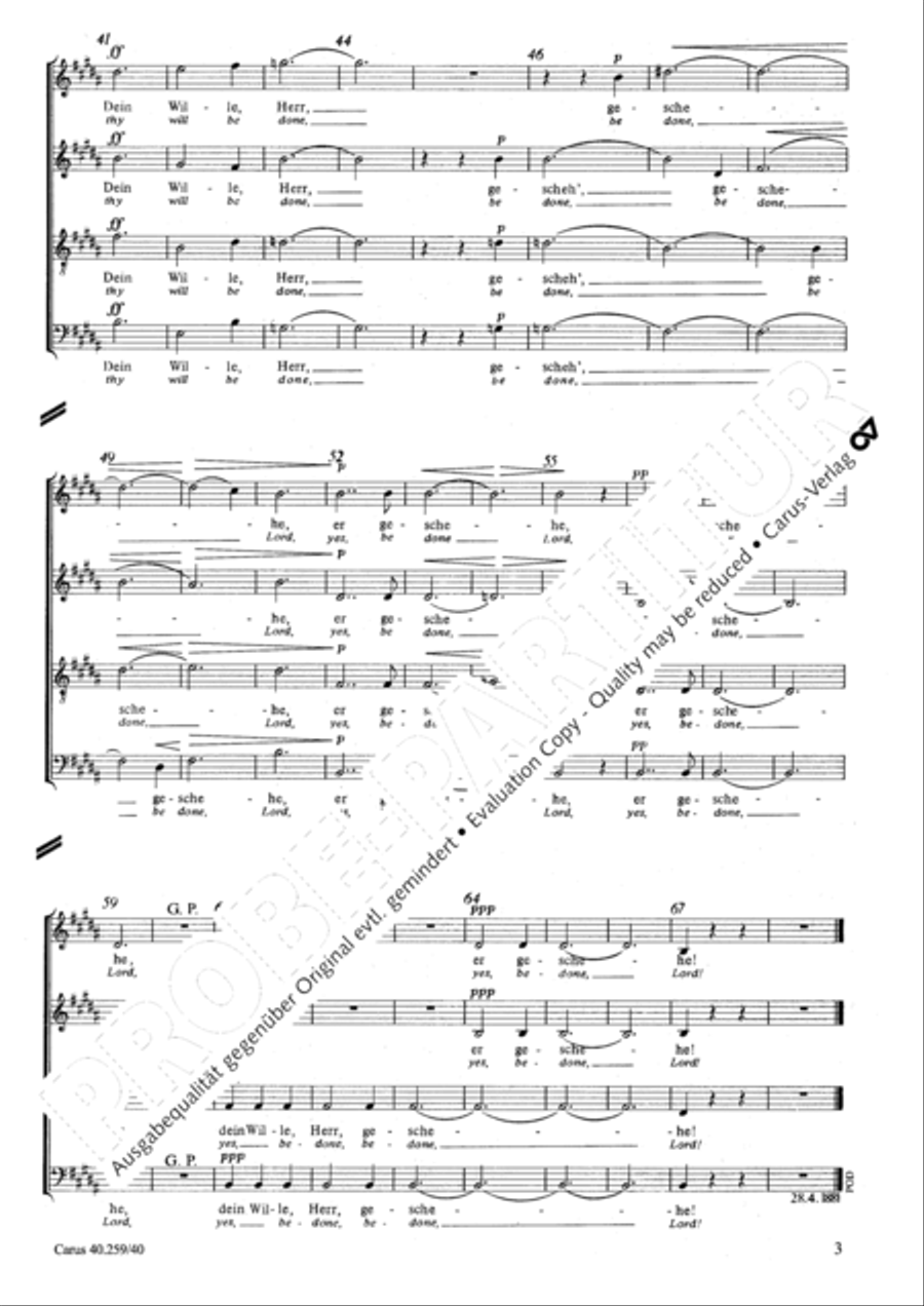 Thy sov'reign will be done 4-Part scores gallery preview page 4