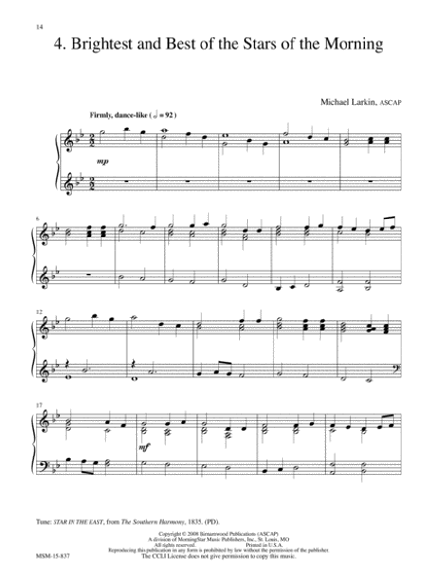 Hymn Meditations for the Church Year Piano Solo scores gallery preview page 6