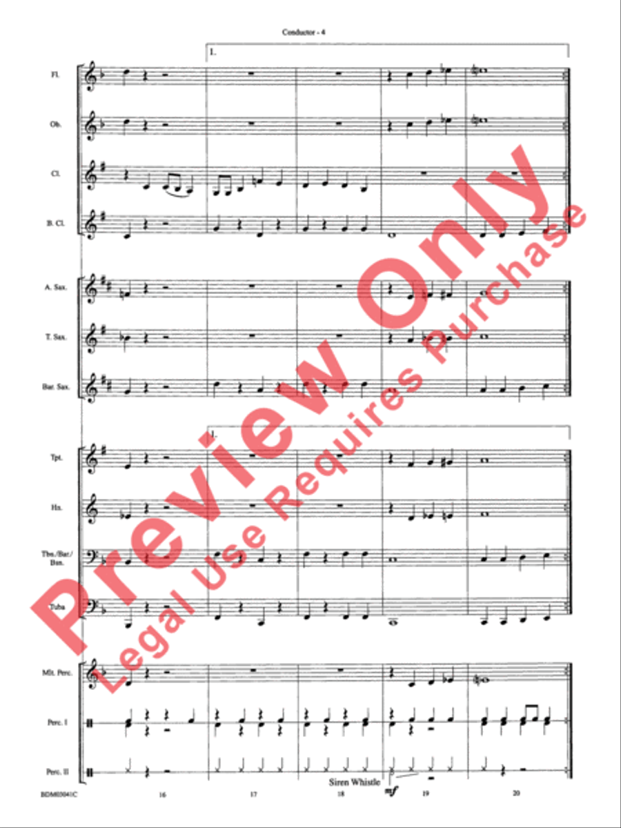 Clarinet Cookin' Clarinet Cookin' Concert Band scores gallery preview page 7