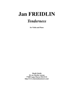 Book cover for Jan Freidlin: Tenderness for violin and piano