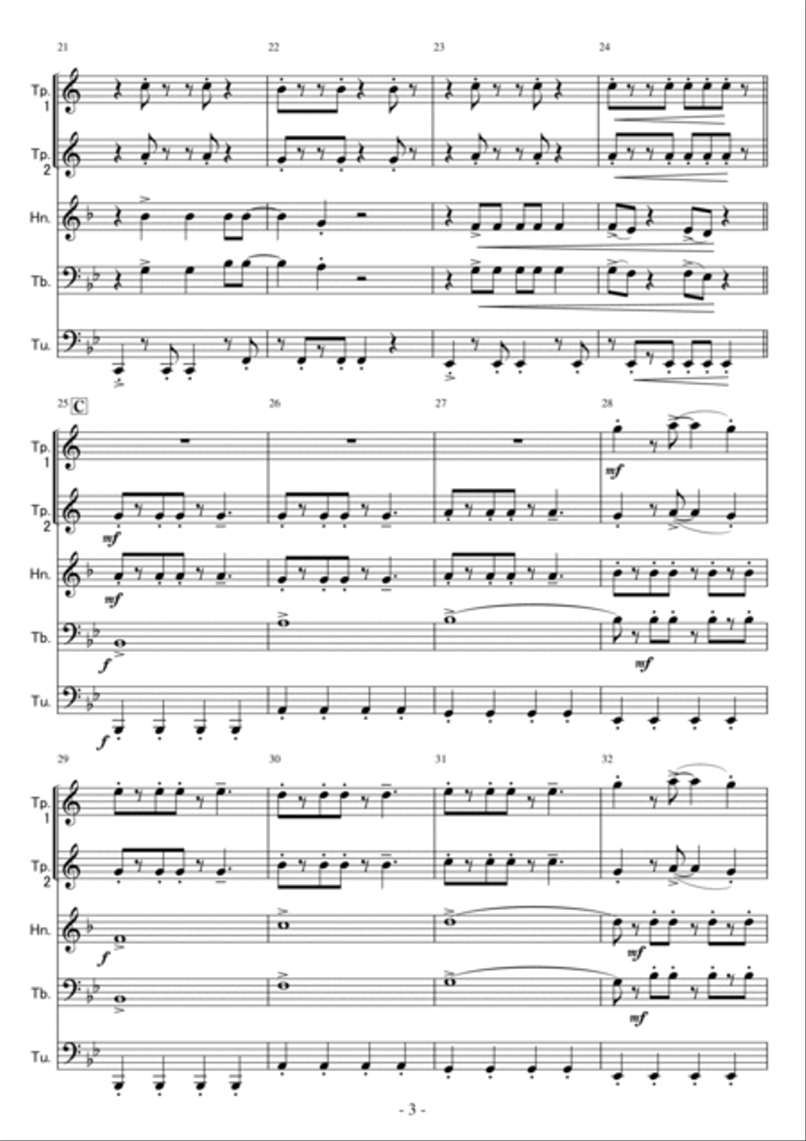 Take On Me Take On Me Brass Ensemble scores gallery preview page 3