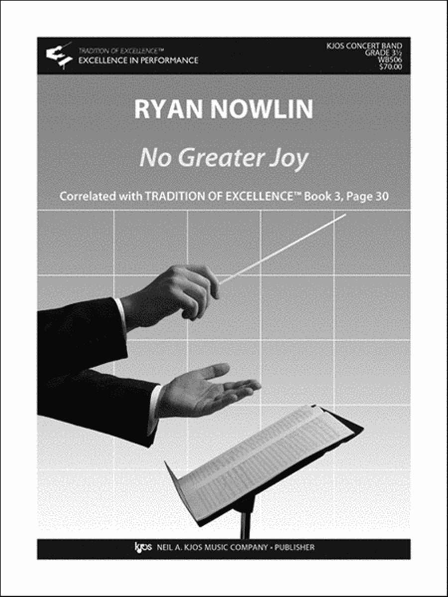 No Greater Joy - Score Concert Band scores gallery preview page 1