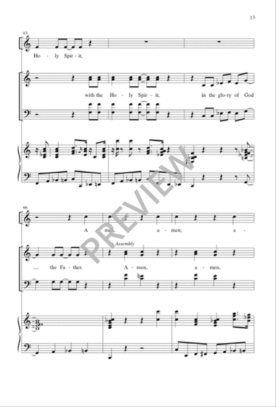 The Sound of My People - Choral / Accompaniment Edition 4-Part scores gallery preview page 14
