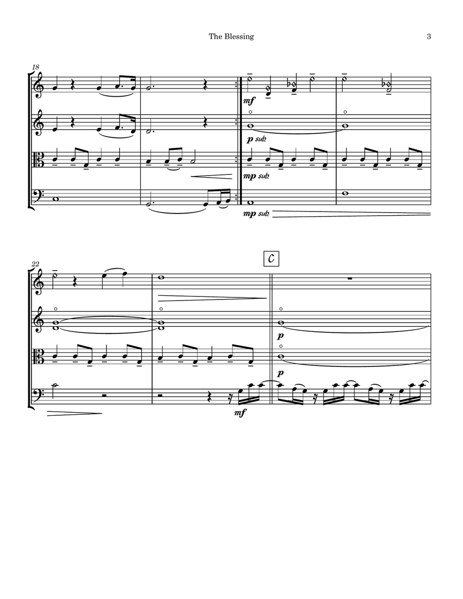 The Blessing String Quartet scores gallery preview page 3