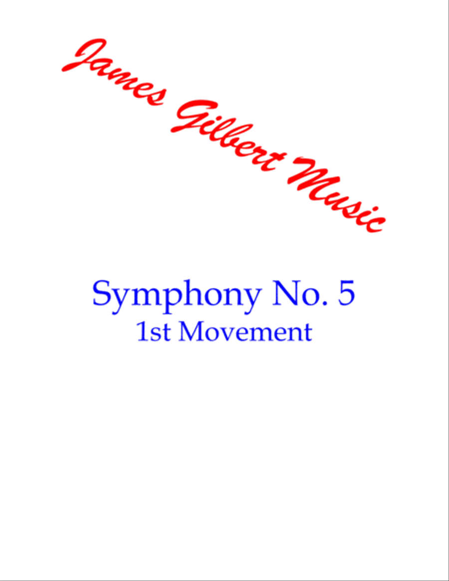 Symphony Number 5, 1st Movement Piano Solo scores gallery preview page 1