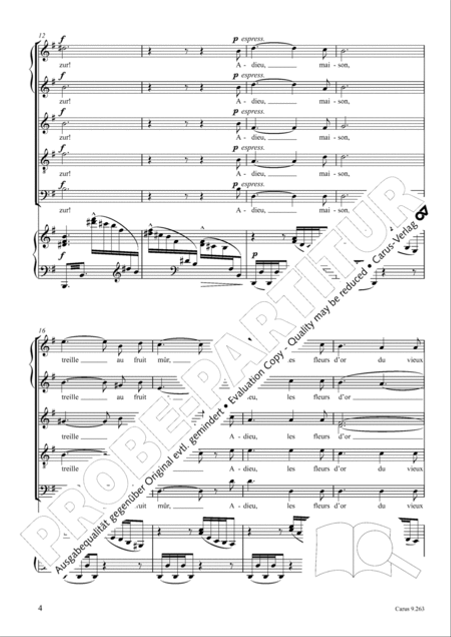Chant de ceux qui s'en vont sur mer SSATB scores gallery preview page 5