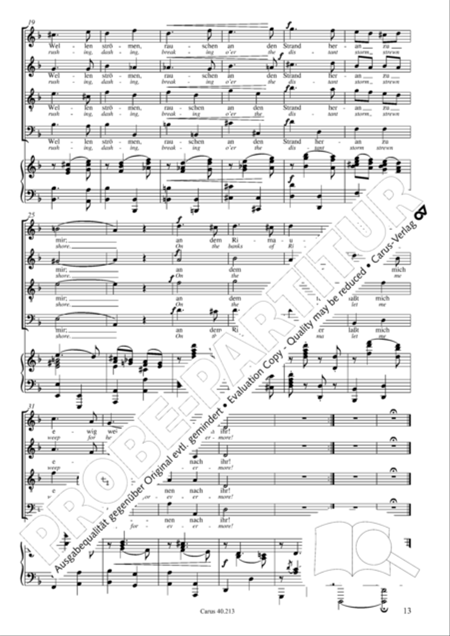 Zigeunerlieder op. 103 Zigeunerlieder op. 103 Choir scores gallery preview page 14