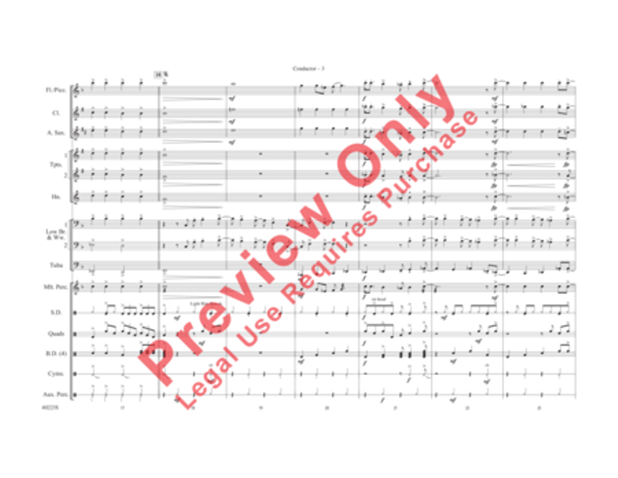 Does Anybody Really Know What Time It Is? Marching Band scores gallery preview page 4