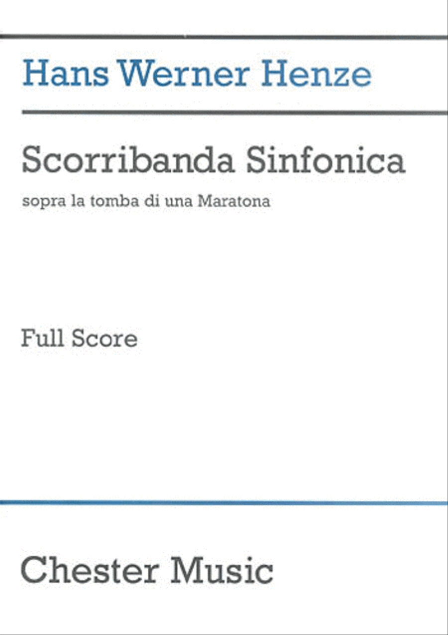 Hans Werner Henze: Scorribanda Sinfonica Orchestra scores gallery preview page 1