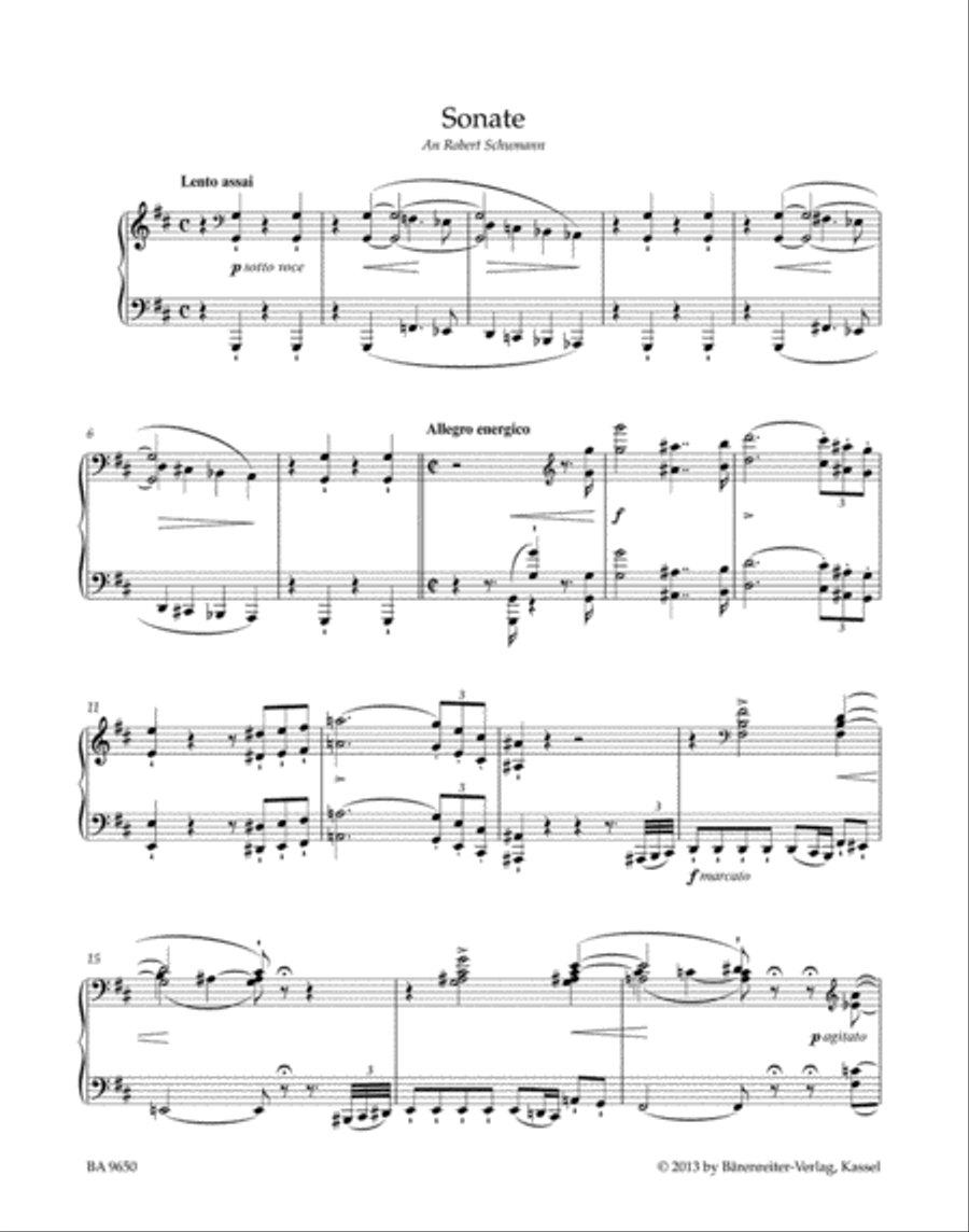 Sonata for Piano in B minor Piano Solo scores gallery preview page 2