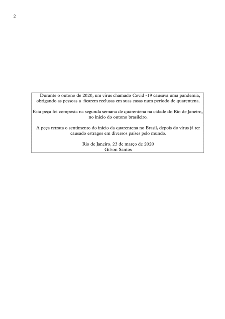 OUTONO PERDIDO ( Lost Autumn ) for Flugelhorn and Piano Brass Duet scores gallery preview page 5