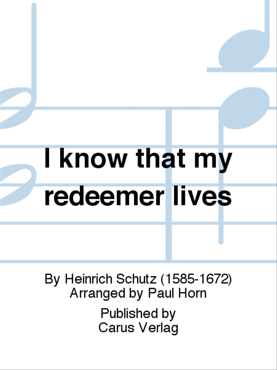 I know that my redeemer lives Piano and Keyboard scores gallery preview page 1