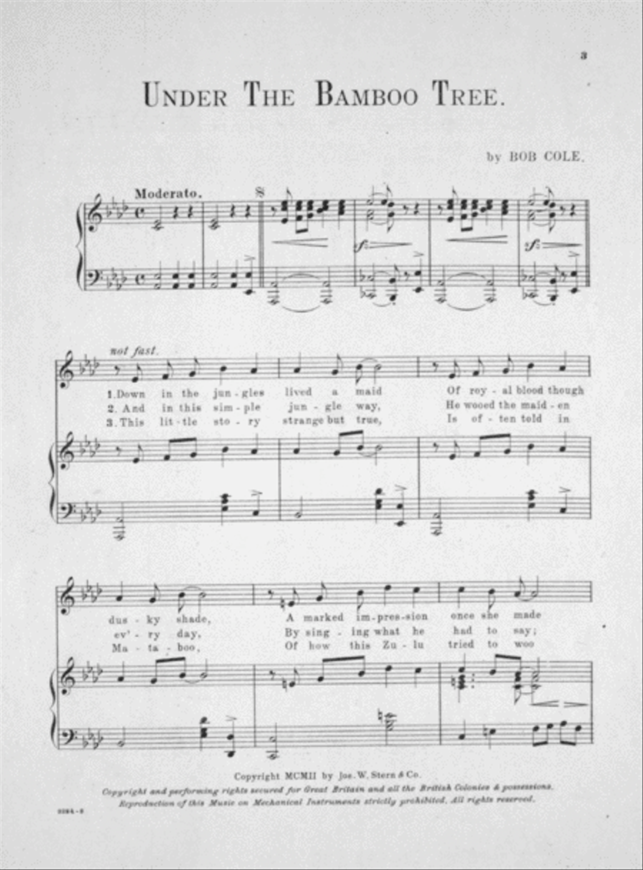 Under the Bamboo Tree Voice scores gallery preview page 2