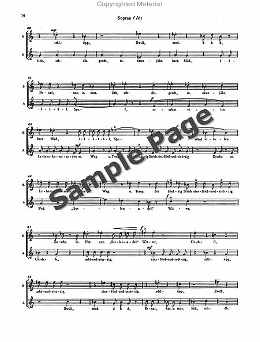 Heiratspostchorus/hpsi/db (sa) SA scores gallery preview page 15