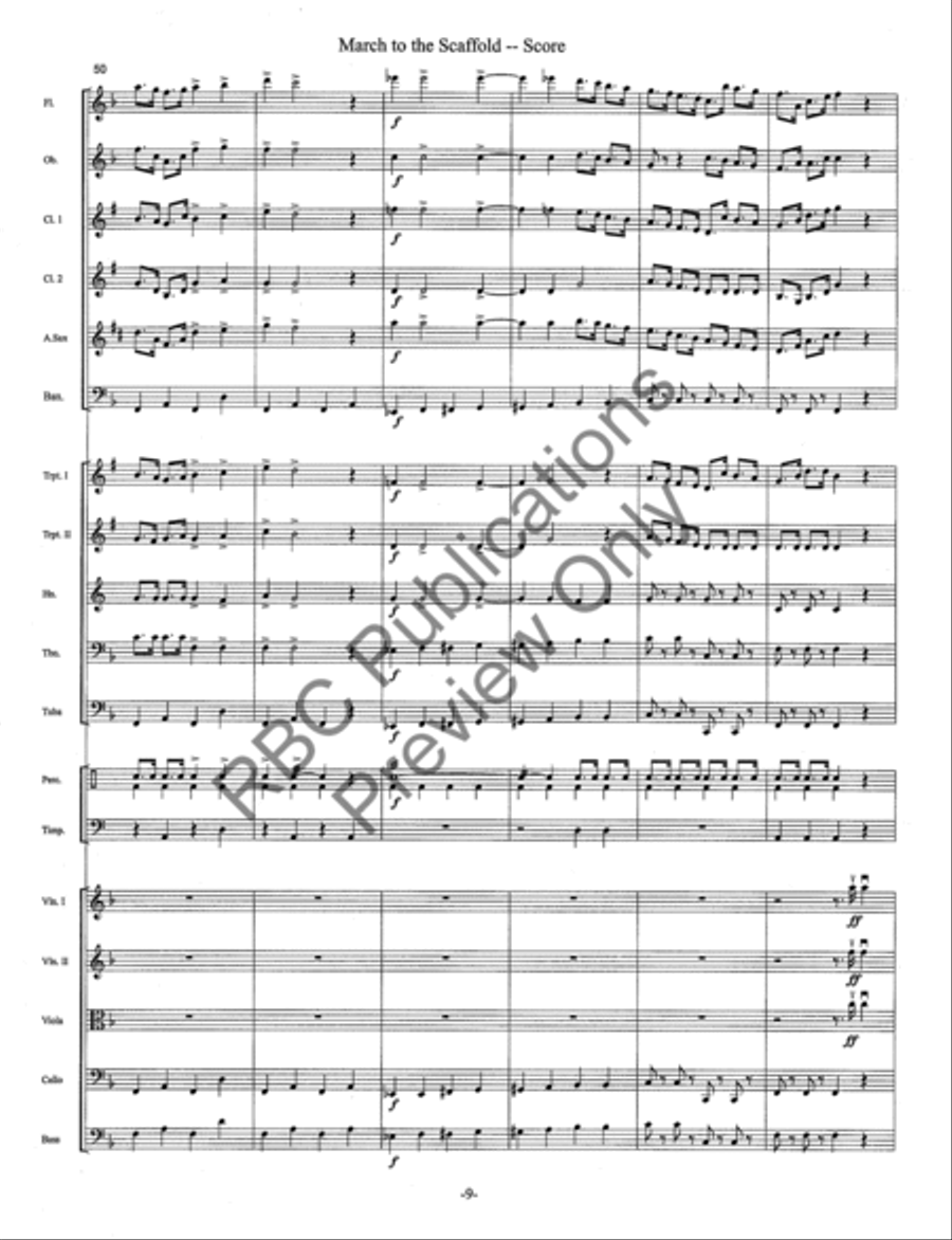 March To The Scaffold Full Orchestra scores gallery preview page 12