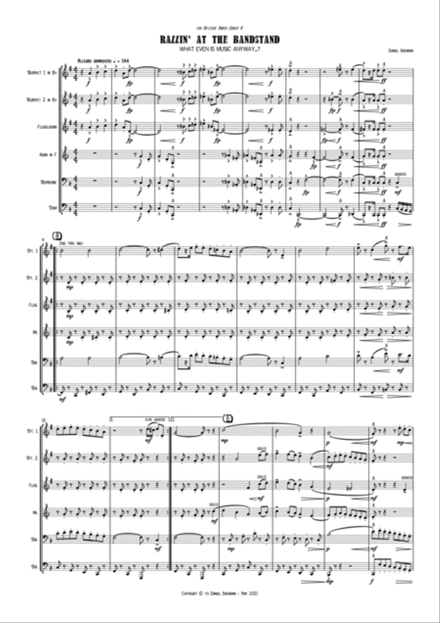 Razzin' at the Bandstand Razzin' at the Bandstand Chamber Music scores gallery preview page 2