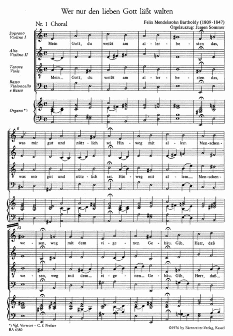 Wer nur den lieben Gott läßt walten 4-Part scores gallery preview page 2