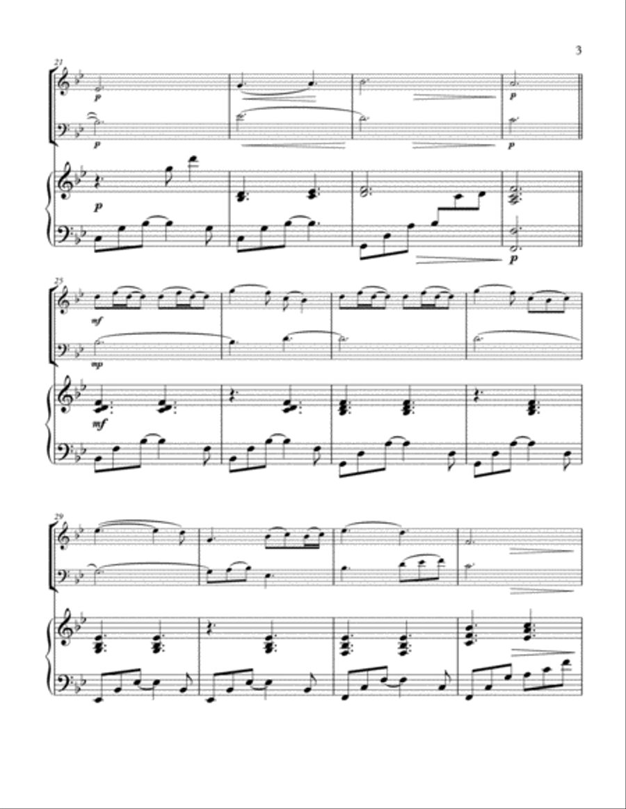 A Thousand Years Piano Trio scores gallery preview page 4