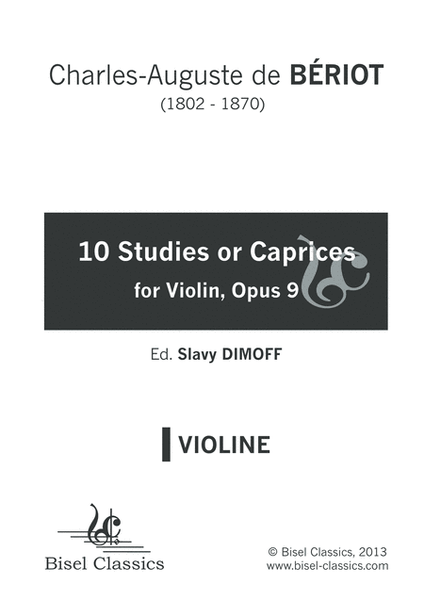 10 Studies or Caprices for Violin., Opus 9